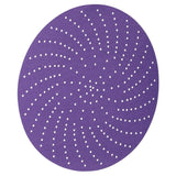 3M 732U Cubitron II Hookit Paper Disc, 220+ Grit, C-Weight, Purple, 6 in x NH, Die 600LG (7100066702) (250 Pack) - 2
