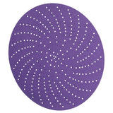 3M 732U Cubitron II Hookit Paper Disc, 220+ Grit, C-Weight, Purple, 6 in x NH, Die 600LG (7100066702) (250 Pack) - 3
