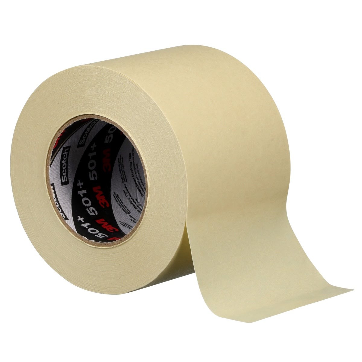 3M 501+ Specialty High Temperature Masking Tape, Tan, 3-15/16 in x 60.14 yd, 7.3 mil (7100067847) (12 Pack) - 5