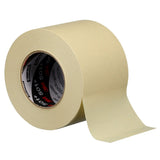 3M 501+ Specialty High Temperature Masking Tape, Tan, 3-15/16 in x 60.14 yd, 7.3 mil (7100067847) (12 Pack) - 5