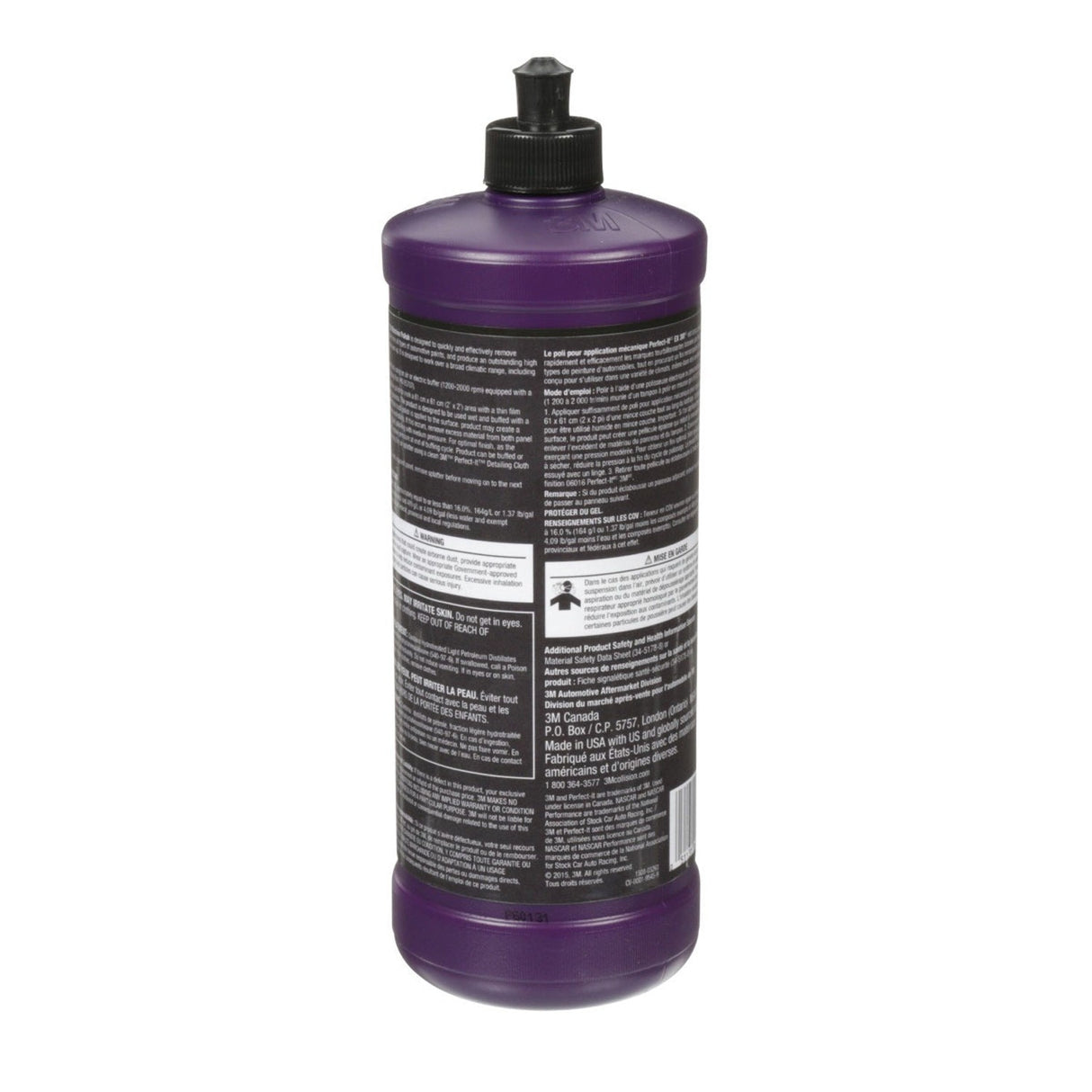 3M 06094 Machine Polish, 1 qt (32 fl oz/946 mL), Liquid Polish for Paint Finishing and Swirl Mark Removal (7100068200) (6 Pack) - 5