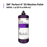 3M 06094 Machine Polish, 1 qt (32 fl oz/946 mL), Liquid Polish for Paint Finishing and Swirl Mark Removal (7100068200) (6 Pack) - 6