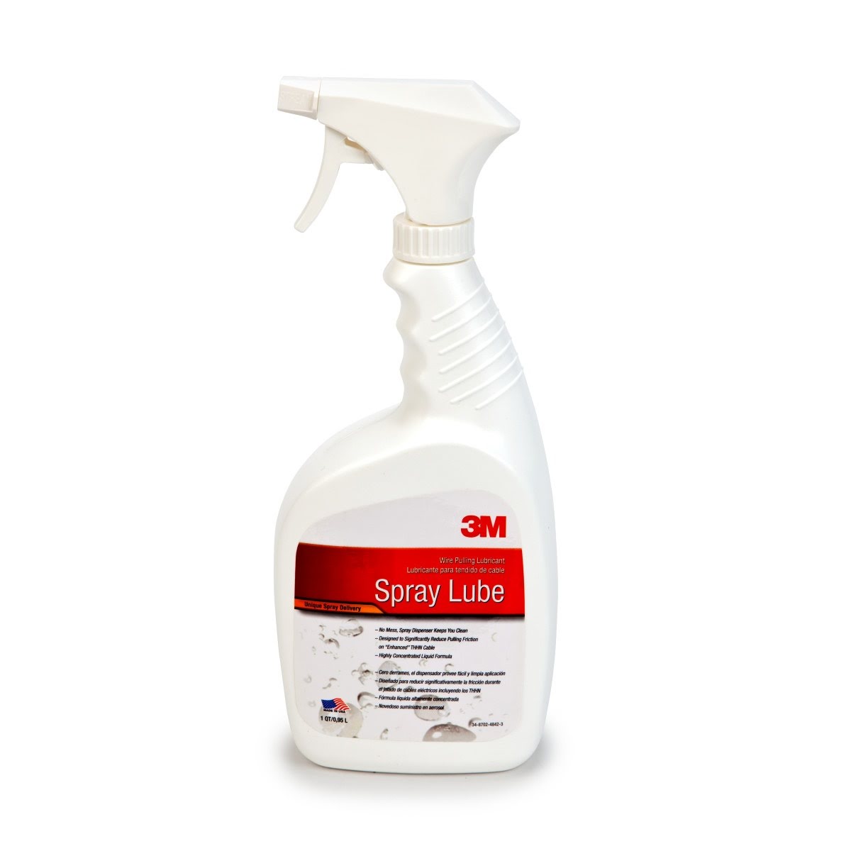3M Wire Pulling Lubricant Spray, gel type liquid, 1 qt (WLS-QT) (7100076897) (12 Pack)