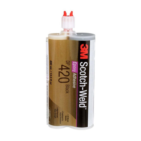 3M 7100077148 Scotch-Weld DP420 Black Two-Part Structural Epoxy Adhesive Duo-Pak (400 mL)