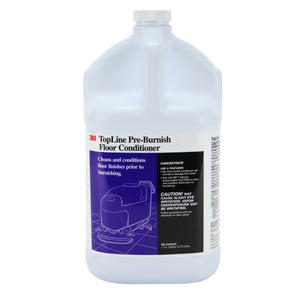 3M Topline Pre-Burnish Floor Conditioner, 1 Gallon (7100077222) (4 Pack)
