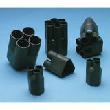 3M HDBB-605-1-250 Heat Shrinkable Cable Breakout Boot : black, 6-way outlet (7100077232)