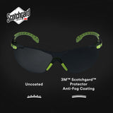 3M S1202SGAF Solus 1000 Series Safety Glasses, Scotchgard Anti-Fog, Gray Lens, Green/Black Frame, ANSI Z87.1, UV Protection (7100079180) (20 Pack) - 4