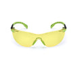 3M S1203SGAF Solus Safety Glasses, 1000 Series, Anti-Fog/Anti-Scratch, Amber Lens, Green/Black Frame, ANSI Z87.1 (7100079181) (20 Pack)