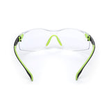 3M S1201SGAF-KT Solus Safety Glasses 1000 Series Scotchgard Anti-Fog, Clear Lens, Green/Black Frame, Removable Foam Gasket and Strap, ANSI Z87 (7100079182) (20 Pack) - 5
