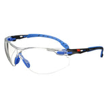 3M S1101SGAF Solus Safety Glasses, 1000 Series, Clear Lens, Blue/Black Frame, ANSI Z87 Impact Rated, Anti-Fog (7100079183) - 2
