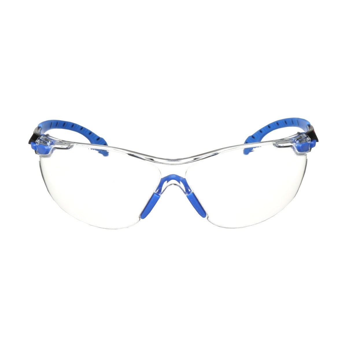 3M S1101SGAF Solus Safety Glasses, 1000 Series, Clear Lens, Blue/Black Frame, ANSI Z87 Impact Rated, Anti-Fog (7100079183) - 3
