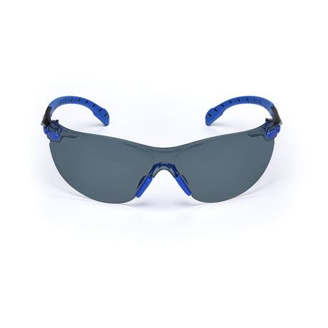 3M S1102SGAF Solus 1000 Series Safety Glasses, Gray Lens, Blue/Black Frame, Scotchgard Anti-Fog, ANSI Z87 UV Protection (7100079184) (20 Pack)