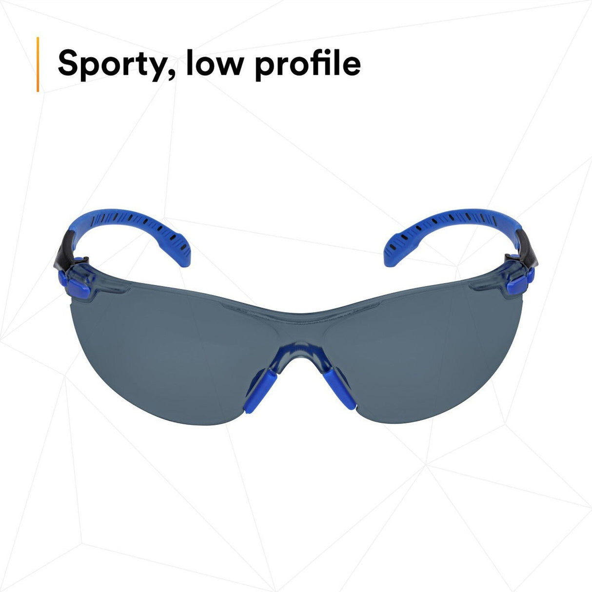 3M S1102SGAF Solus 1000 Series Safety Glasses, Gray Lens, Blue/Black Frame, Scotchgard Anti-Fog, ANSI Z87 UV Protection (7100079184) (20 Pack) - 6