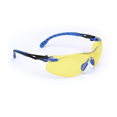 3M S1103SGAF Solus Safety Glasses 1000 Series Anti-Fog Amber Lens Blue/Black Frame ANSI Z87.1 (7100079185) (20 Pack)