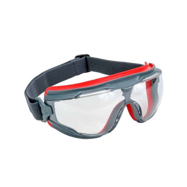 3M GG501SGAF GoggleGear 500 Series Safety Goggles, Clear Lens, Anti-Fog, Indirect Ventilation, Adjustable Cloth Strap, D3/D4 Rated ANSI Z87.1-2015 (7100079187) (1 Pair)