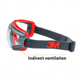 3M GG501SGAF GoggleGear 500 Series Safety Goggles, Clear Lens, Anti-Fog, Indirect Ventilation, Adjustable Cloth Strap, D3/D4 Rated ANSI Z87.1-2015 (7100079187) (1 Pair) - 6
