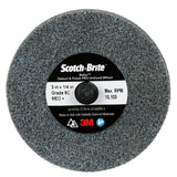 3M DP-UR Scotch-Brite Roloc Deburr & Finish PRO Unitized Wheel, 6C Medium+, TR, 3 in x 1/4 in (7100081365) (40 Pack)