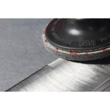 3M DP-UR Scotch-Brite Roloc Deburr & Finish PRO Unitized Wheel, 6C Medium+, TR, 3 in x 1/4 in (7100081365) (40 Pack) - 6
