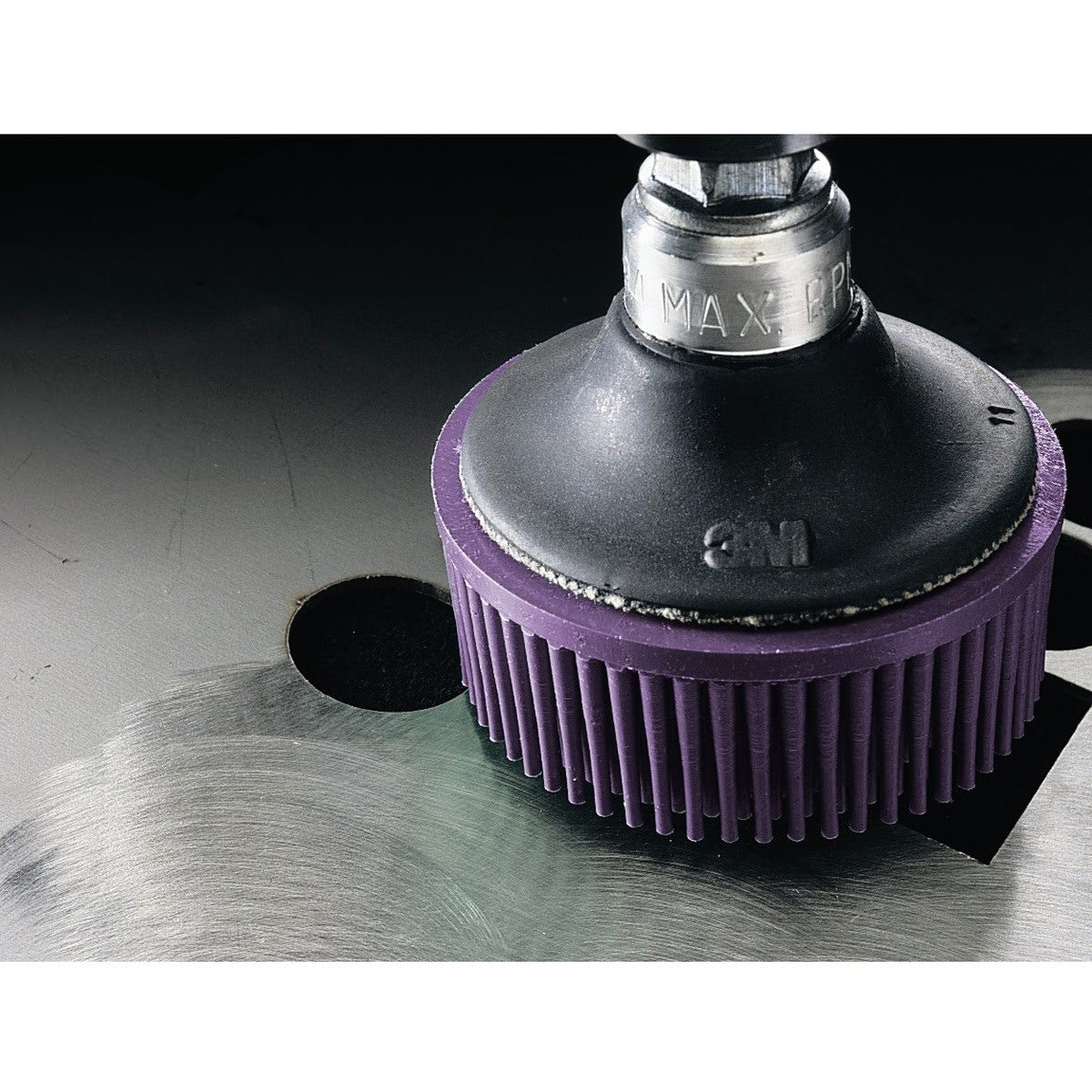 3M Scotch-Brite Roloc Body Mans Bristle Disc, 36 Grit, Purple, 1 in (7100081711) (36 Pack) - 2