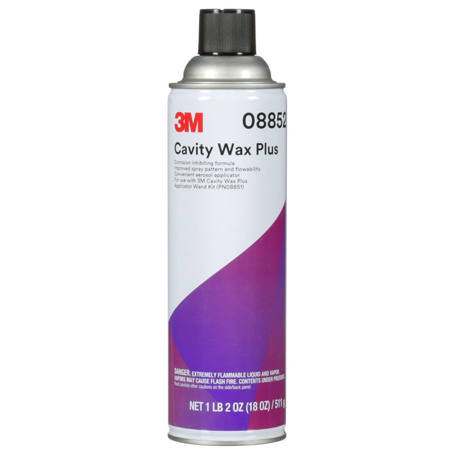3M 08852 Cavity Wax Plus Aerosol, 18 fl oz, Self-Healing Corrosion Protection (7100081897) (4 Pack)