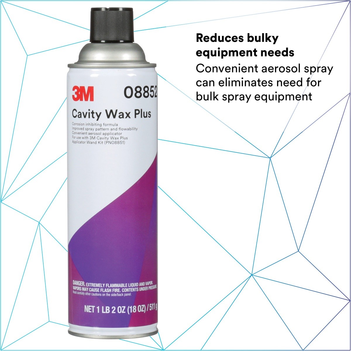 3M 08852 Cavity Wax Plus Aerosol, 18 fl oz, Self-Healing Corrosion Protection (7100081897) (4 Pack) - 10