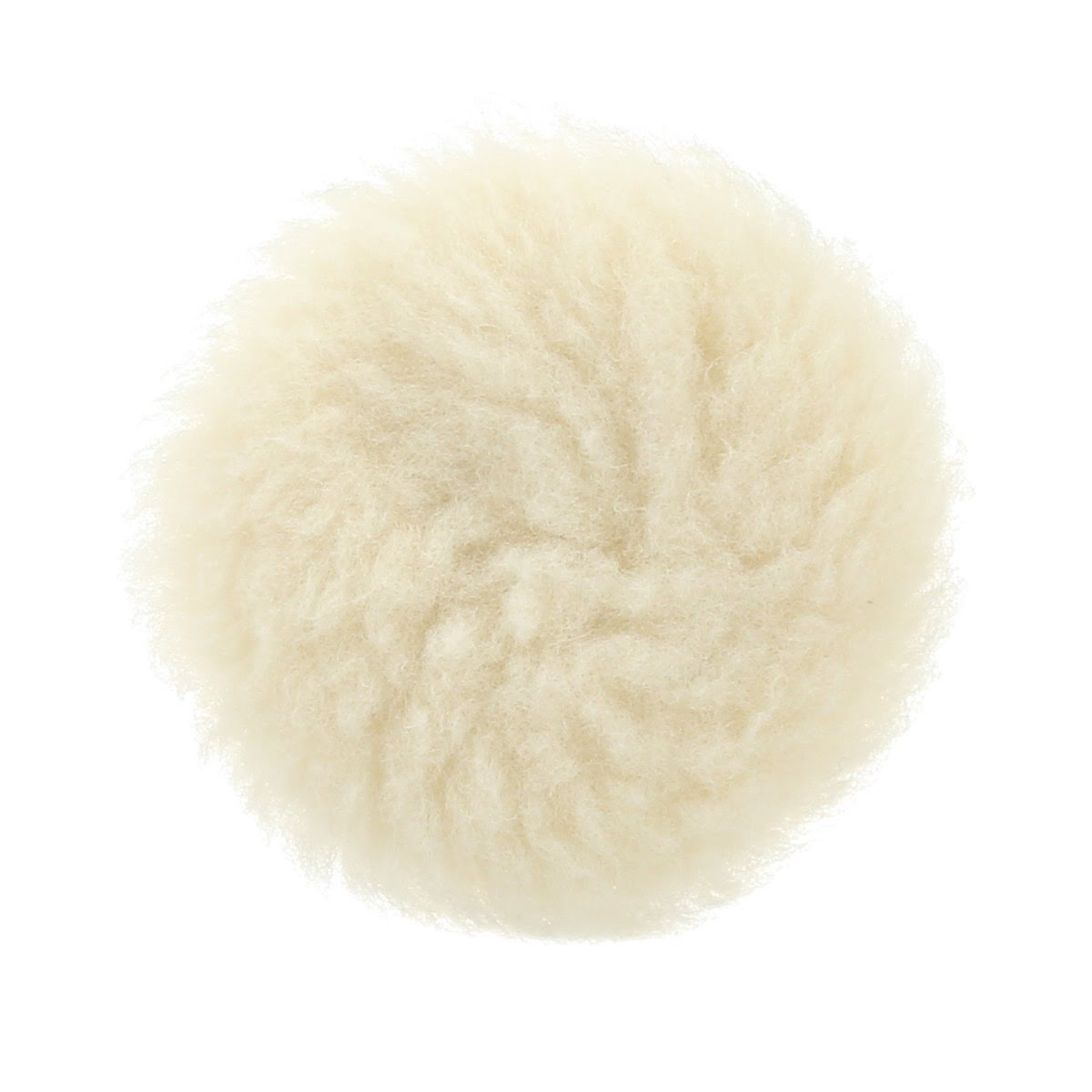 3M 28864 Hookit Knit II Low Lint Wool Buffing Pad, White, 7 in, 1/2 in Pile Height (7100081911) (10 Pack)