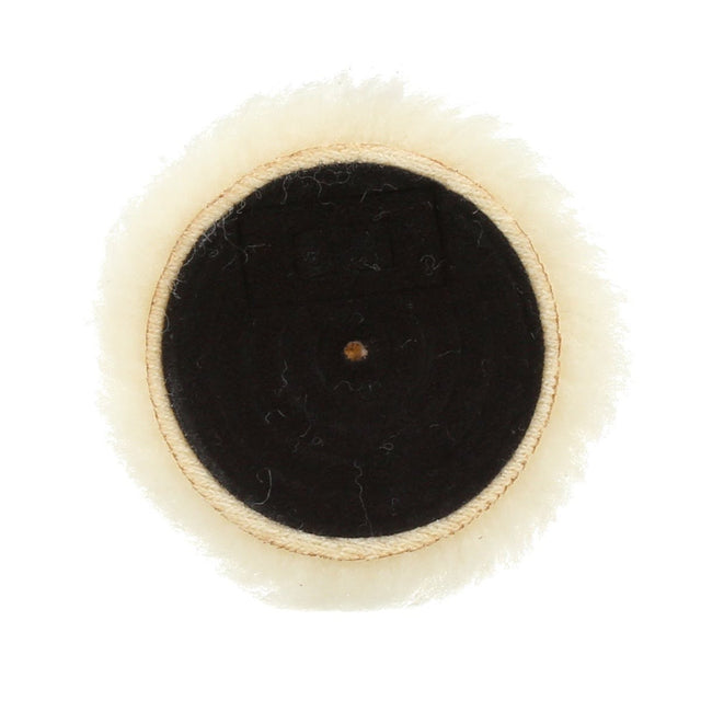 3M 28864 Hookit Knit II Low Lint Wool Buffing Pad, White, 7 in, 1/2 in Pile Height (7100081911) (10 Pack) - 2