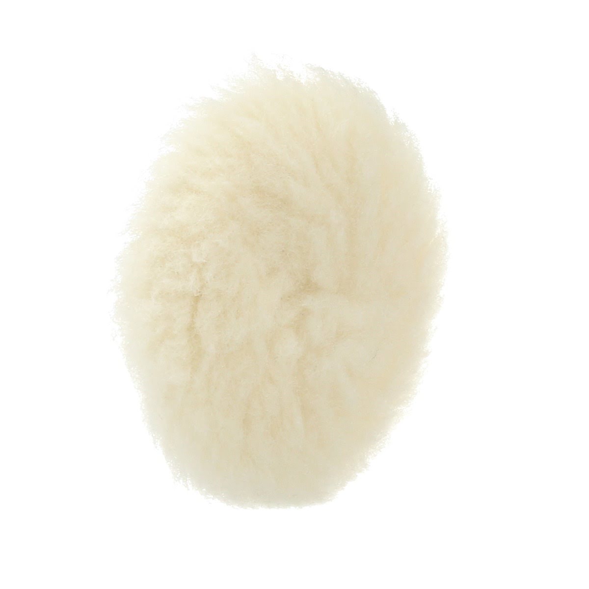 3M 28864 Hookit Knit II Low Lint Wool Buffing Pad, White, 7 in, 1/2 in Pile Height (7100081911) (10 Pack) - 3
