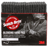3M HP-HP 7446 Scotch-Brite Blending Hand Pad, SiC Medium, Gray, 6 in x 9 in (7100082599) (20 Pack) - 5
