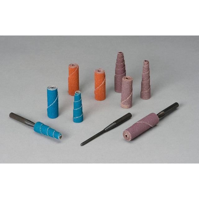 3M 708357 Aluminum Oxide Full Tapered Cartridge Roll, CR-FT, 80 Grit, Brown, 3/8 in x 1 in x 1/8 in (7100085868) (100 Pack)