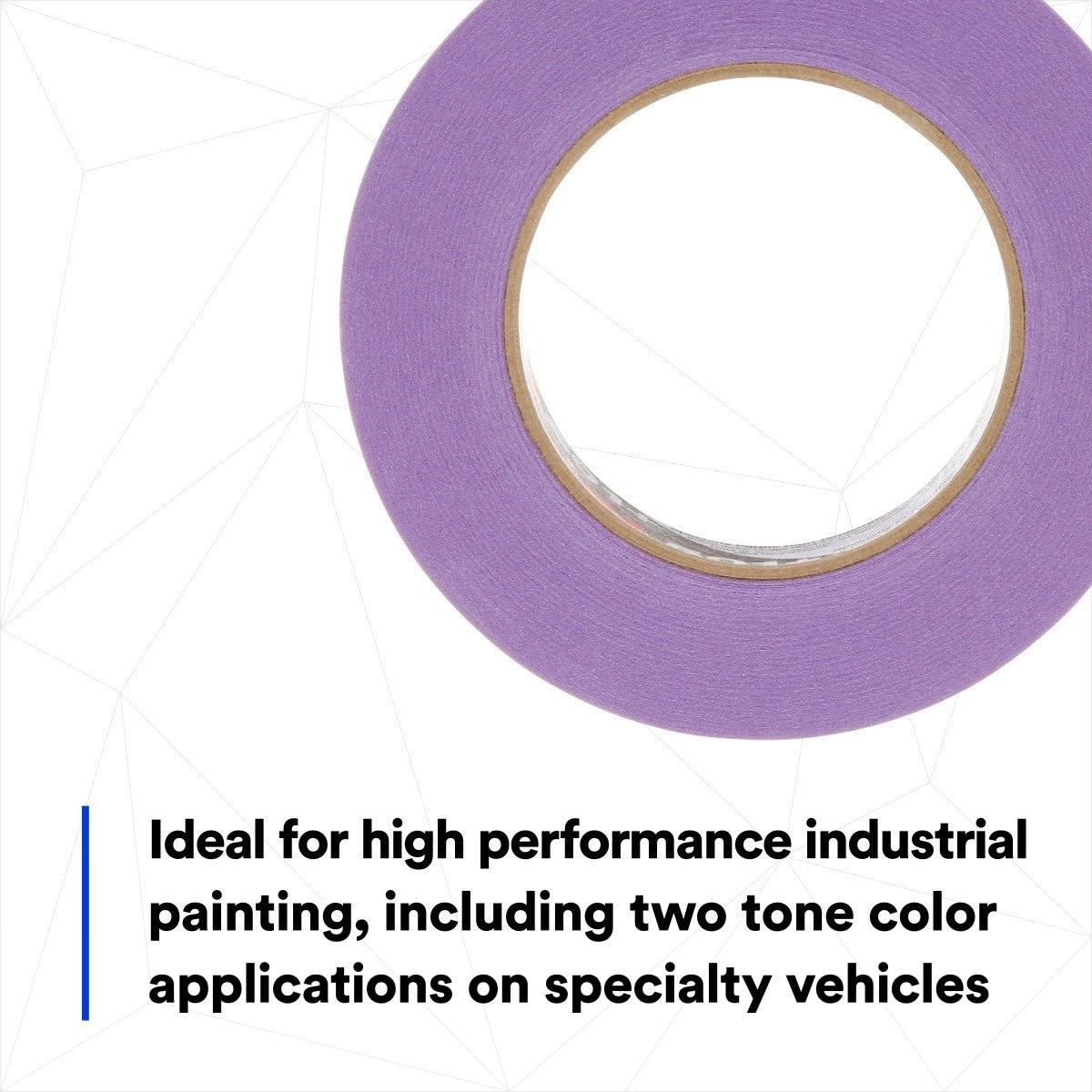 3M 501+ Specialty High Temperature Masking Tape, Purple, 36 mm x 55m, 6.0 mil (7100086190) (24 Pack) - 3