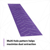3M 737U Cubitron II Hookit Clean Sanding Abrasive Sheet Roll, Multi-Hole, 40+, Purple, 70 mm x 8 m (34440) (7100086671) (5 Pack) - 3