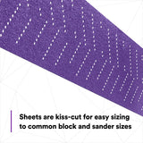 3M 737U Cubitron II Hookit Clean Sanding Abrasive Sheet Roll, Multi-Hole, 40+, Purple, 70 mm x 8 m (34440) (7100086671) (5 Pack) - 4