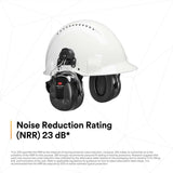3M 7100088423 PELTOR ProTac III Headset, 23 dB NRR, Microphone, 3.5mm, Wireless, Environmental Listening, Professional-Quality Hearing Protection, Hard Hat Attached, MT13H221P3E, Black - 6