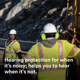 3M 7100088423 PELTOR ProTac III Headset, 23 dB NRR, Microphone, 3.5mm, Wireless, Environmental Listening, Professional-Quality Hearing Protection, Hard Hat Attached, MT13H221P3E, Black - 9