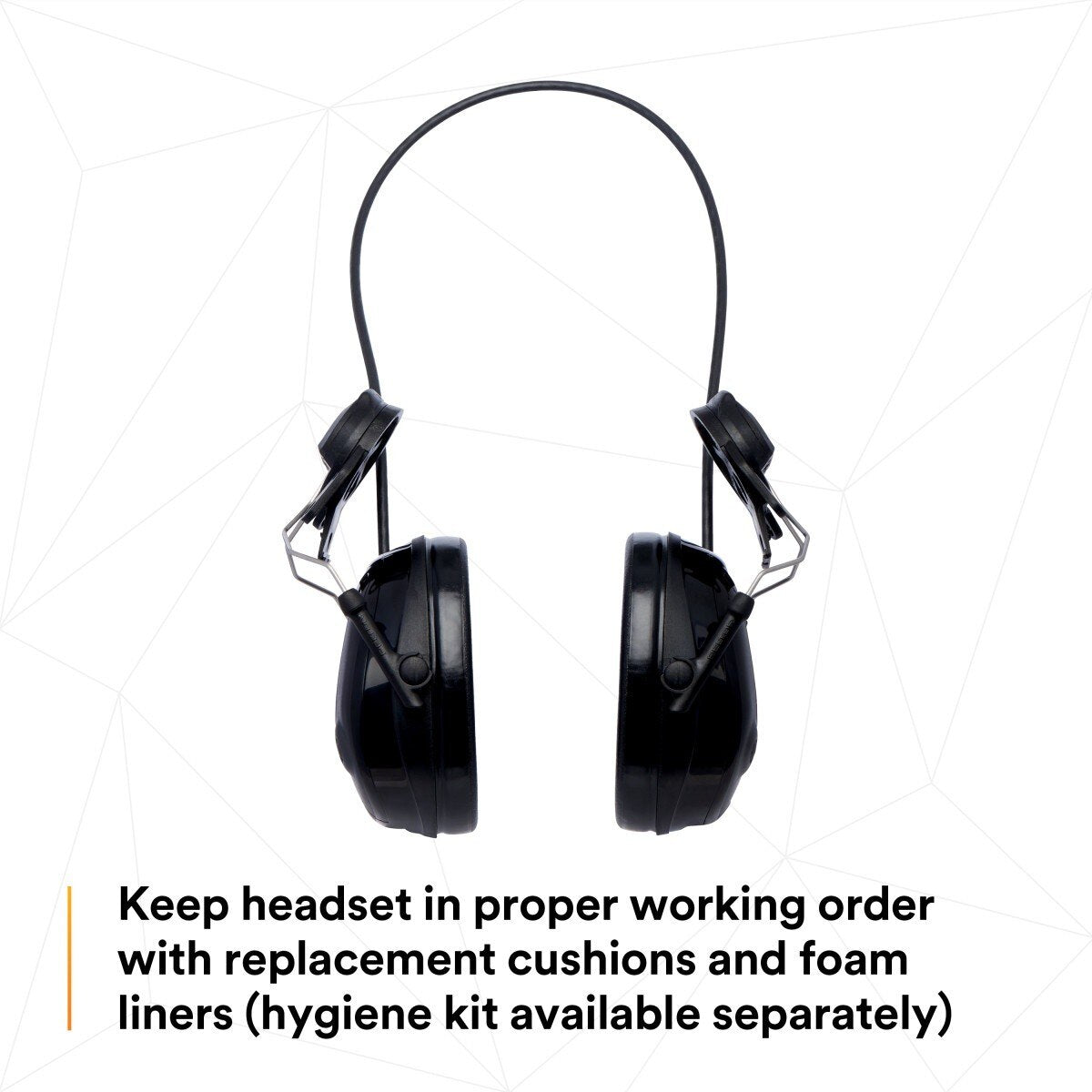 3M MT13H220P3E PELTOR ProTac III Slim Hard Hat Mounted Electronic Hearing Protector with 3.5mm Input Black (7100088455) - 9