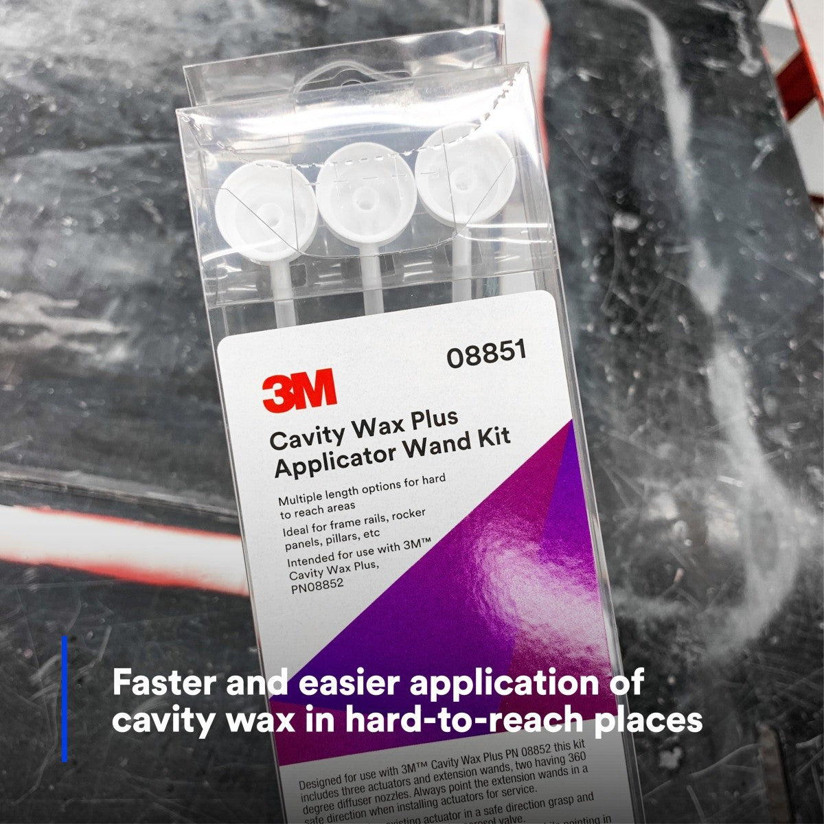 3M Cavity Wax Plus Applicator Wand Kit, 360 Degree Nozzles, Corrosion Protection, Collision Repair (08851) (7100088894) (12 Pack) - 10