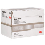 3M HP-HP 7448 Scotch-Brite Ultra Fine Hand Pad, SiC, Gray, 6 in x 9 in (7100089226) (60 Pack) - 8