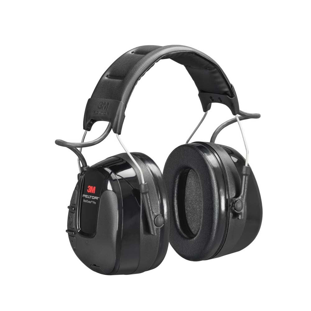 3M 7100089367 PELTOR WorkTunes Pro AM/FM Radio Headset, Black Headband, ANSI S3.19-1974
