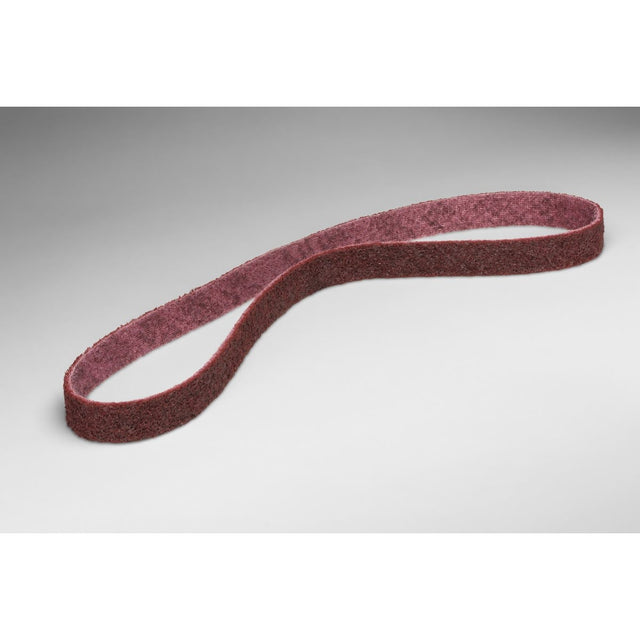 3M SC-BL Scotch-Brite Surface Conditioning Low Stretch Belt, A/O Medium, Maroon, 2 in x 34 in (7100089706) (10 Pack)