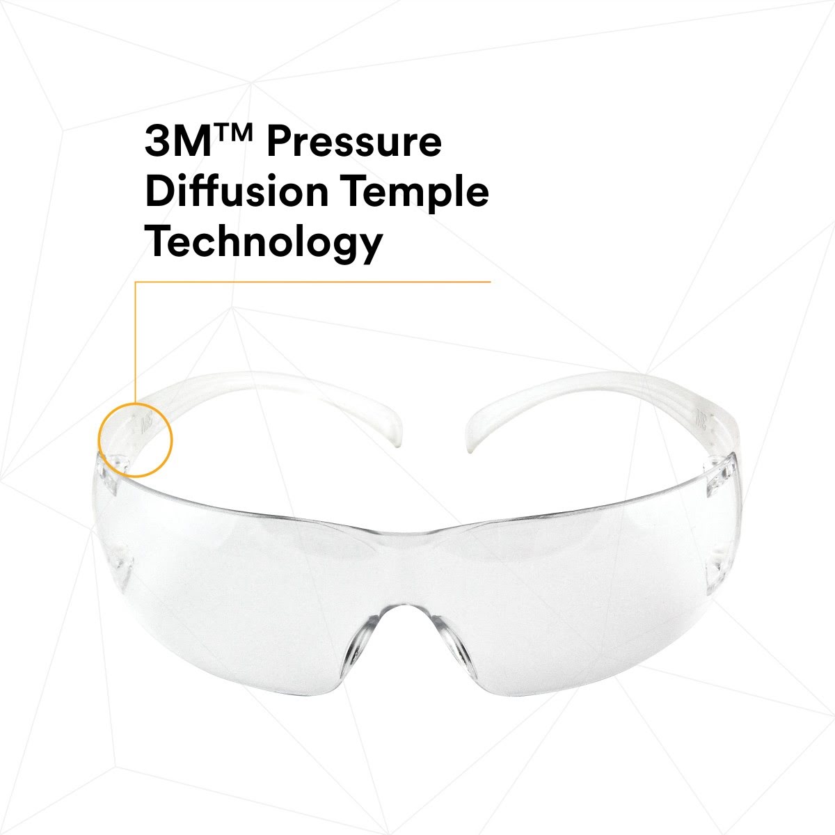 3M SF201AF SecureFit Safety Glasses, ANSI Z87, Anti Fog Plus Anti Scratch Clear Lens, Clear Frame, Flexible Temples (7100090435) (20 Pack) - 3