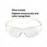 3M SF201AF SecureFit Safety Glasses, ANSI Z87, Anti Fog Plus Anti Scratch Clear Lens, Clear Frame, Flexible Temples (7100090435) (20 Pack) - 6