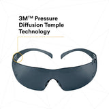 3M SF202AFP SecureFit Safety Glasses, Anti-Fog Plus Anti-Scratch, Gray Lens, Gray Frame (7100090616) (400 Pack) - 9