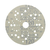 3M 321U 36159 Hookit Blue Abrasive Disc, Multi-Hole, 120 Grit, 5 in Diameter, Paper Backing (7100090976) (16 Pack) - 2