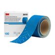 3M 321U Hookit Blue Abrasive Sheet Roll, Multi-Hole, 2.75 in x 13 yd, 180 Grit (36191) (7100091070) (4 Pack)