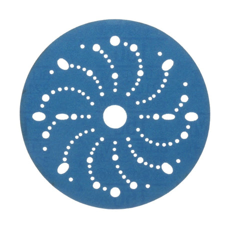3M 321U 36175 Hookit Blue Abrasive Disc, Multi-Hole, Ceramic Aluminum Oxide, 150 Grit, Blue, 6 in (7100091093) (200 Pack)