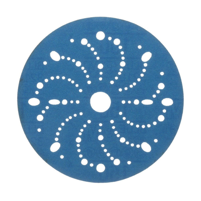 3M 321U 36175 Hookit Blue Abrasive Disc, Multi-Hole, Ceramic Aluminum Oxide, 150 Grit, Blue, 6 in (7100091093) (200 Pack)