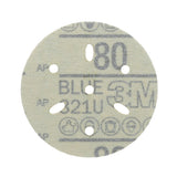 3M 321U 36142 Hookit Blue Abrasive Disc, Multi-hole, 3 in, 80 Grit (7100091341) (200 Pack) - 2