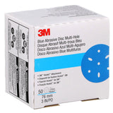 3M 321U 36146 Hookit Blue Abrasive Disc, Multi-hole, 3 in, 180 Grade (7100091344) (200 Pack) - 4