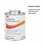 3M Scotchkote Electrical Coating FD, Fast-Drying Liquid Flexible Sealant and Bonding Agent, Self-Contained Applicator, 15 fl oz Can (SCOTCHKOTE FD) (7100095977) (10 Pack) - 3